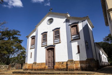 Kentteki Aziz John Kilisesi tarihi Tiradentes Kilisesi, Minas Gerais Eyaleti, Brezilya