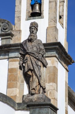 Matosinhos 'u İsa' nın Sığınağı. Naum, Brezilyalı heykeltıraş Aleijadinho 'nun peygamberi. UNESCO Dünya Mirası Alanı. Kongonhalar Campo, Minas Gerais, Brezilya