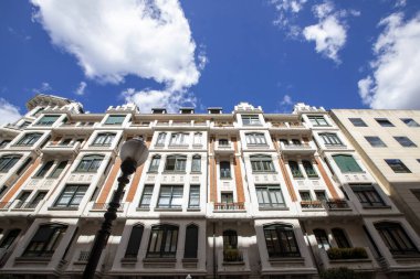 Bask geleneksel yerleşim binası Bilbao, Bask bölgesi, İspanya.