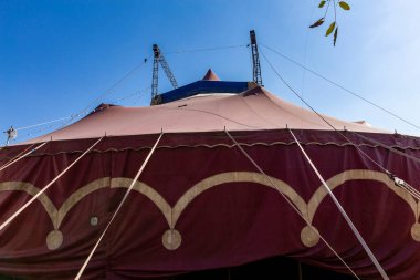 Traveling circus in the community of Osasco, a city on the outskirts of Sao Paulo, Brazil clipart