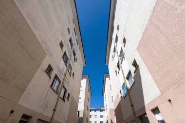 Brezilya 'nın Sao Paulo kentindeki popüler bir konut kompleksinin manzarası