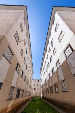 Brezilya 'nın Sao Paulo kentindeki popüler bir konut kompleksinin manzarası