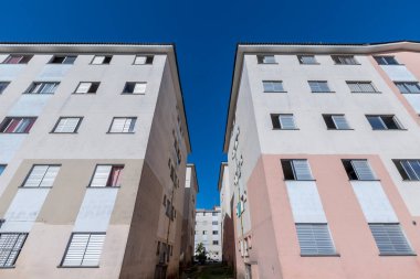 Brezilya 'nın Sao Paulo kentindeki popüler bir konut kompleksinin manzarası