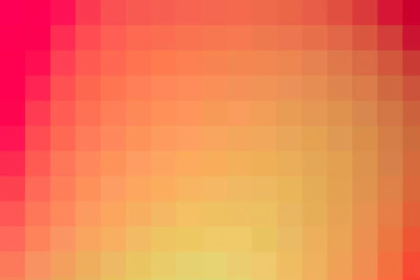 Transição Gradual Pixels Quadrados Vermelho Para Amarelo — Fotografia de Stock