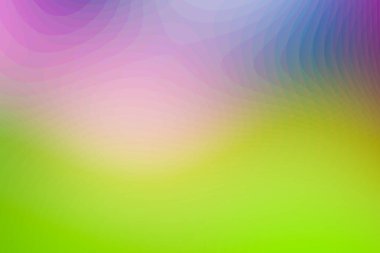 Posterizasyon, mor üstte ve açık yeşil altta bölünmüş