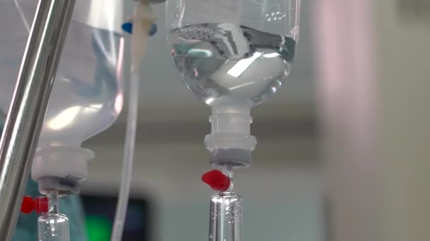 Kyiv Ukrayna Nisan 2023 Kalp Enstitüsü Hastanedeyiz Damlatıcı Ameliyathanede Hastane — Stok video