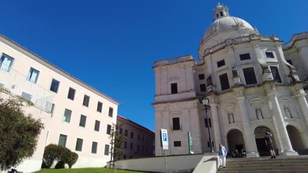 Portugal Lisbonne Mars 2023 Panteao Nacional View Repère Ville Église — Video