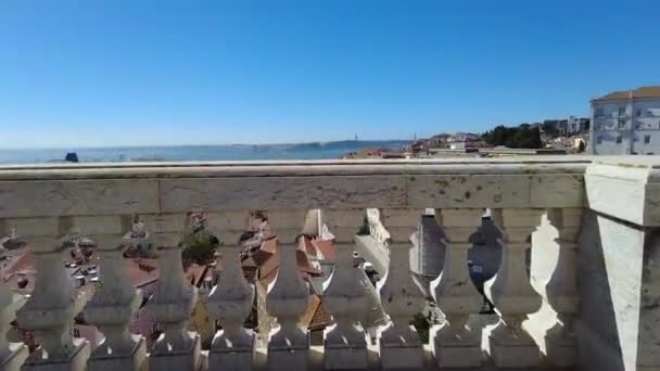 Portugal Lisbon March 2023 Panteao Nacional View Landmark City Catholic — Stock Video