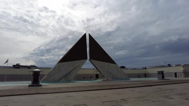 Portekiz Lizbon Mart 2023 Büyük Başarı Kalesi Manzarası Müzede Sergiler — Stok video