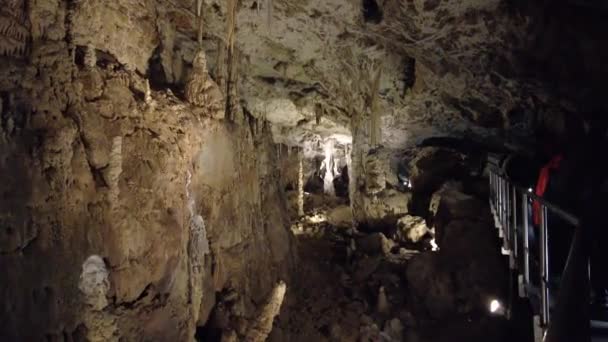 Blansko Bölgesi Çek Cumhuriyeti Şubat 2023 Punkva Mağaraları Moravian Karst — Stok video