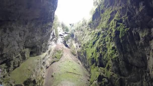 Blansko Bölgesi Çek Cumhuriyeti Şubat 2023 Punkva Mağaraları Moravian Karst — Stok video