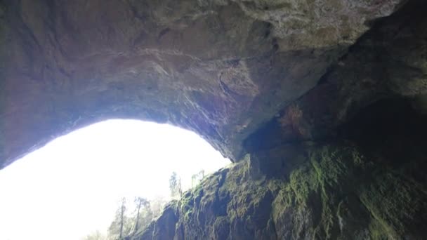 Blansko District Czech Republic February 2023 Punkva Caves 洞穴摩拉维亚岩溶 巨石阵 — 图库视频影像
