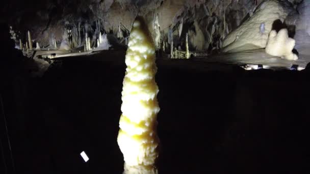 Blansko District República Checa Febrero 2023 Punkva Caves Cuevas Karst — Vídeo de stock