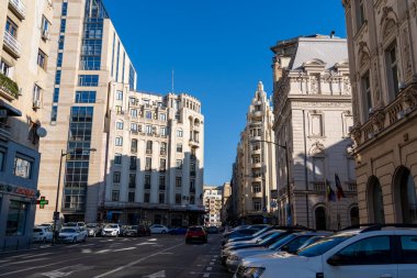 Bükreş, Romanya - 18 Ocak 2025: Romanya 'daki Amerikan Ticaret Odasına Bakış 