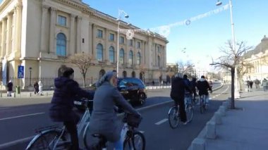 Bükreş, Romanya - 18 Ocak 2025: Iuliu Maniu Anıtı ve İçişleri Bakanlığı