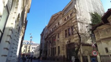 Bükreş, Romanya 18 Ocak 2025: Stavropoleos (Biserica Mnstirii 