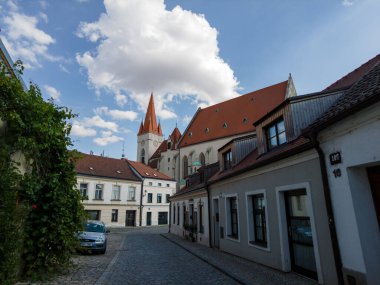 Znojmo, Czech Republic - August 10, 2025: Cityscape. Urban architecture. Street view.