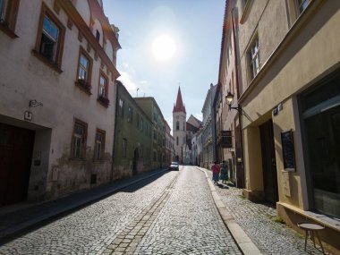 Znojmo, Czech Republic - August 10, 2025: Cityscape. Urban architecture. Street view.