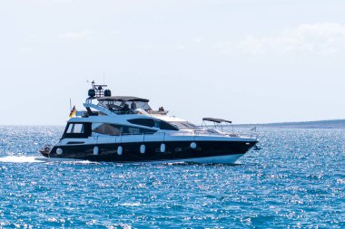 KRK Island, Croatia - April 19, 2025: Cityscape. View of urban real estate. Yachts moored in the marina.