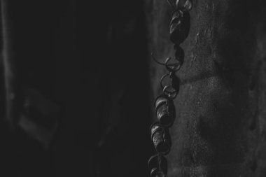 Exploded bullets in a cartridge belt inside an exploded Russian tank in Ukraine, a Russian tank and weapons