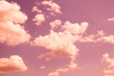 Pembe gökyüzü yaz güneşinde bir arka plan, doğa