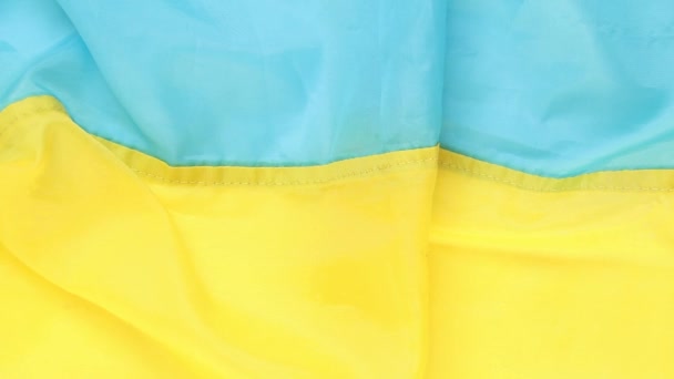 Χαρτονόμισμα Των Εκατό Δολαρίων Που Υπάγονται Στη Σημαία Της Ουκρανίας — Αρχείο Βίντεο