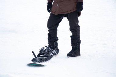 Snowboardcu Ukrayna 'da snowboard, kış sporları, kış tatilleri