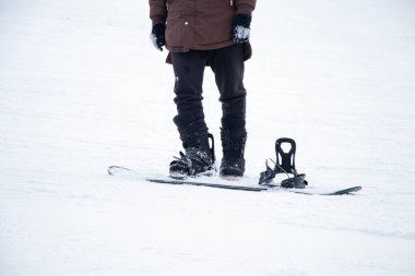 Snowboardcu Ukrayna 'da snowboard, kış sporları, kış tatilleri