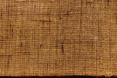 Güneş ışığı altında desenli kahverengi kumaş arka plan, şablon, duvar kağıdı dokusu