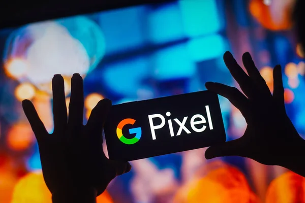 Października 2022 Brazylia Tym Zdjęciu Logo Google Pixel Jest Wyświetlany — Zdjęcie stockowe