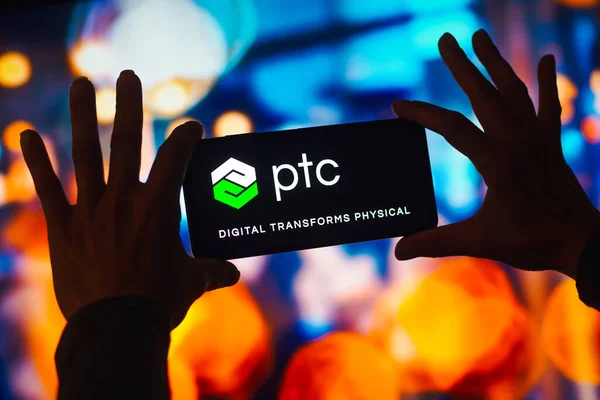 2022 브라질 Ptc 로고는 스마트폰 화면에 표시됩니다 — 스톡 사진
