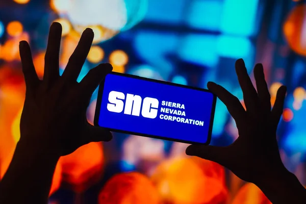 November 2022 Brazil Photo Illustration Sierra Nevada Corporation Snc Logo — Stock Photo, Image