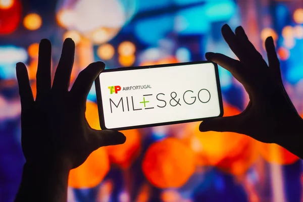 Kasım 2022 Brezilya Resimde Tap Miles Logosu Akıllı Telefon Ekranında — Stok fotoğraf