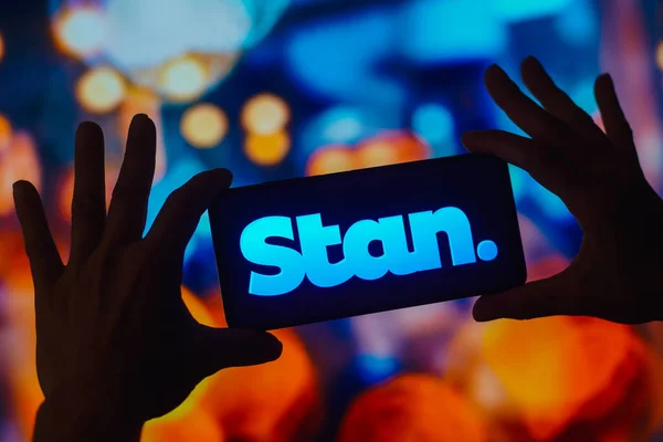 Kasım 2022 Brezilya Resimde Stan Entertainment Logosu Akıllı Telefon Ekranında — Stok fotoğraf