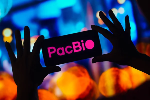 December 2022 Brazil Photo Illustration Pacific Biosciences Pacbio Logo Displayed — Stock Photo, Image