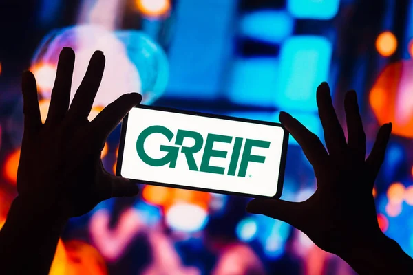 Января 2023 Года Бразилия Этой Иллюстрации Логотип Greif Inc Отображается — стоковое фото