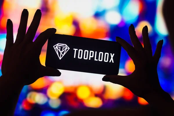 January 2023 Brazil Photo Illustration Tooploox Logo Displayed Smartphone Screen — Stockfoto