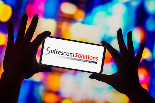 January 2023 Brazil Photo Illustration Suffescom Solutions Logo Displayed Smartphone — ストック写真