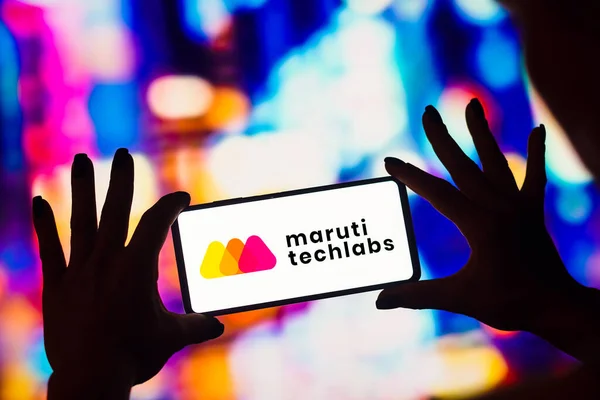 January 2023 Brazil Photo Illustration Maruti Techlabs Logo Displayed Smartphone — 图库照片