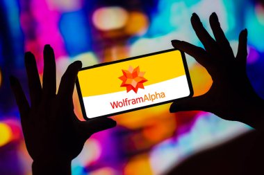 January 30, 2023, Brazil. In this photo illustration, the Wolfram Alpha logo is displayed on a smartphone screen clipart