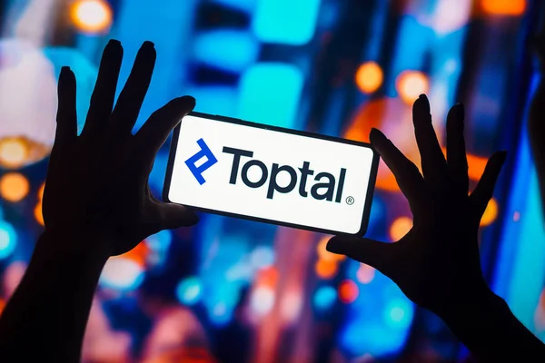 Januar 2023 Brasilien Dieser Foto Illustration Wird Das Toptal Logo — Stockfoto