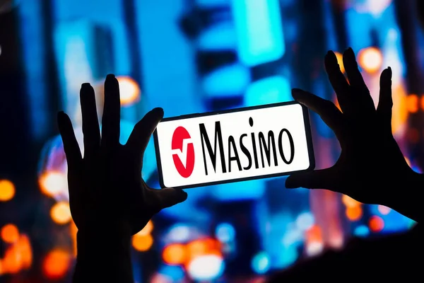 Января 2023 Года Бразилия Этой Иллюстрации Логотип Masimo Corporation Отображается — стоковое фото