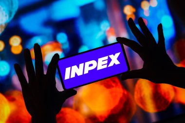 February 15, 2023, Brazil. In this photo illustration, the INPEX Corporation logo is seen displayed on a smartphone