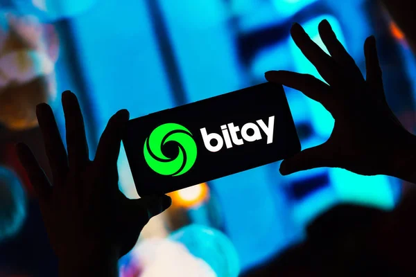 Maart 2023 Brazilië Deze Foto Illustratie Het Bitay Logo Zien — Stockfoto