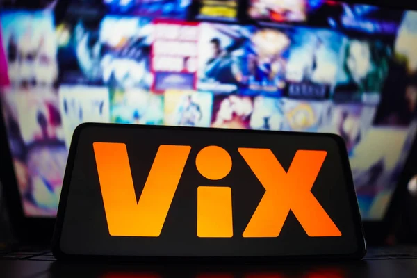 Mart 2023 Brezilya Resimde Vix Logosu Akıllı Telefon Ekranında Görüntülenir — Stok fotoğraf