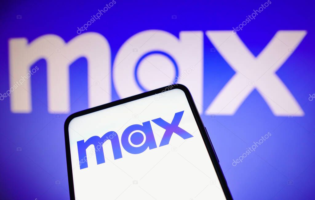 April 13, 2023, Brazil. In this photo illustration, the Max logo is seen displayed on a smartphone