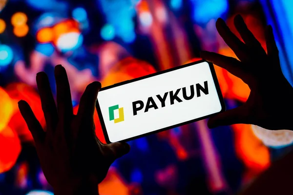 April 2023 Brazilië Deze Foto Illustratie Wordt Het Paykun Logo — Stockfoto