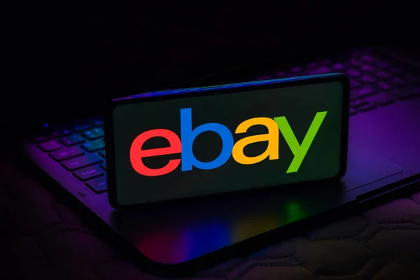 Mai 2023 Brasilien Dieser Foto Illustration Wird Das Ebay Logo — Stockfoto
