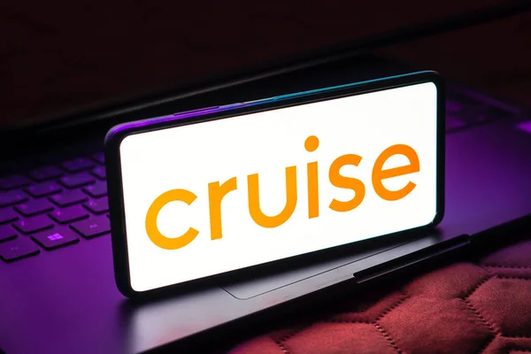 Mayo 2023 Brasil Esta Ilustración Fotográfica Logotipo Cruise Muestra Pantalla — Foto de Stock