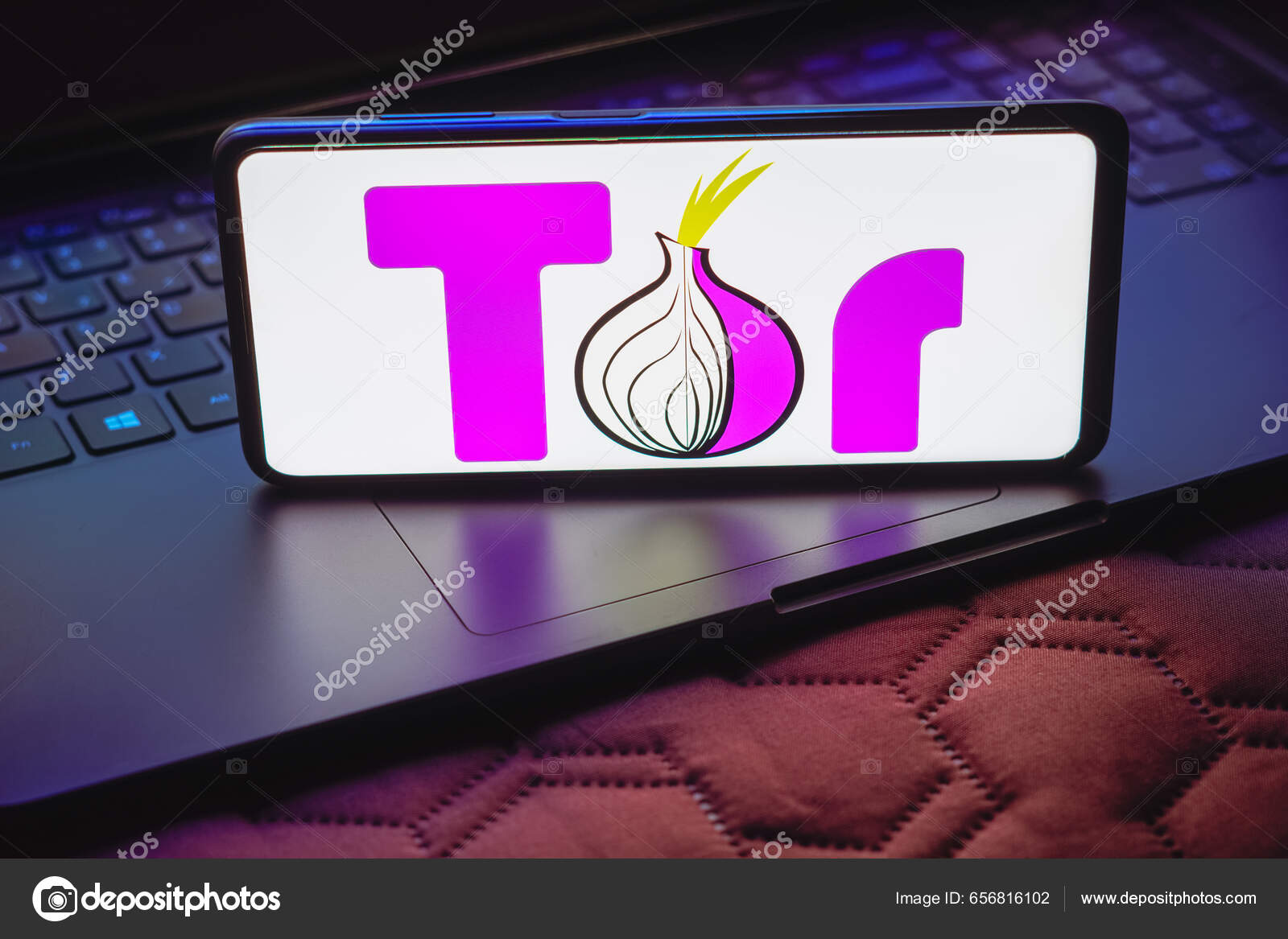 Мая 2023 Года Бразилия Этой Фотографии Логотип Tor Отображается.